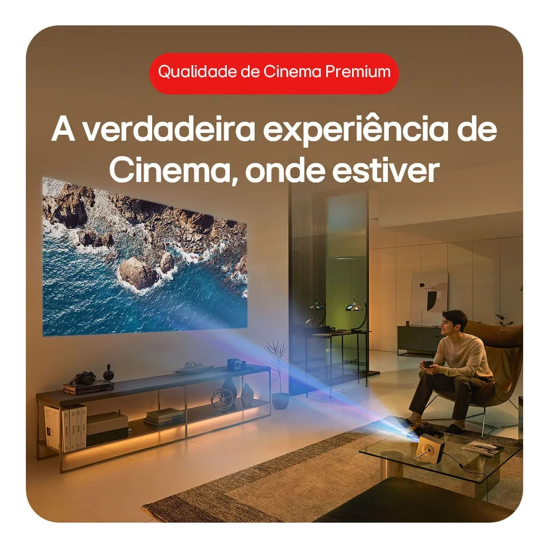 PROJETOR LG Cine Bean Q : O Pequeno 4K notavel elegante