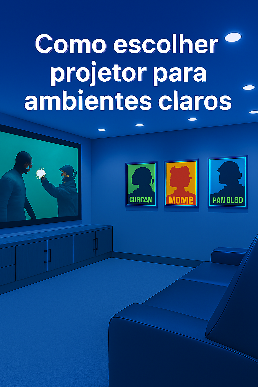 projetor para ambientes claros